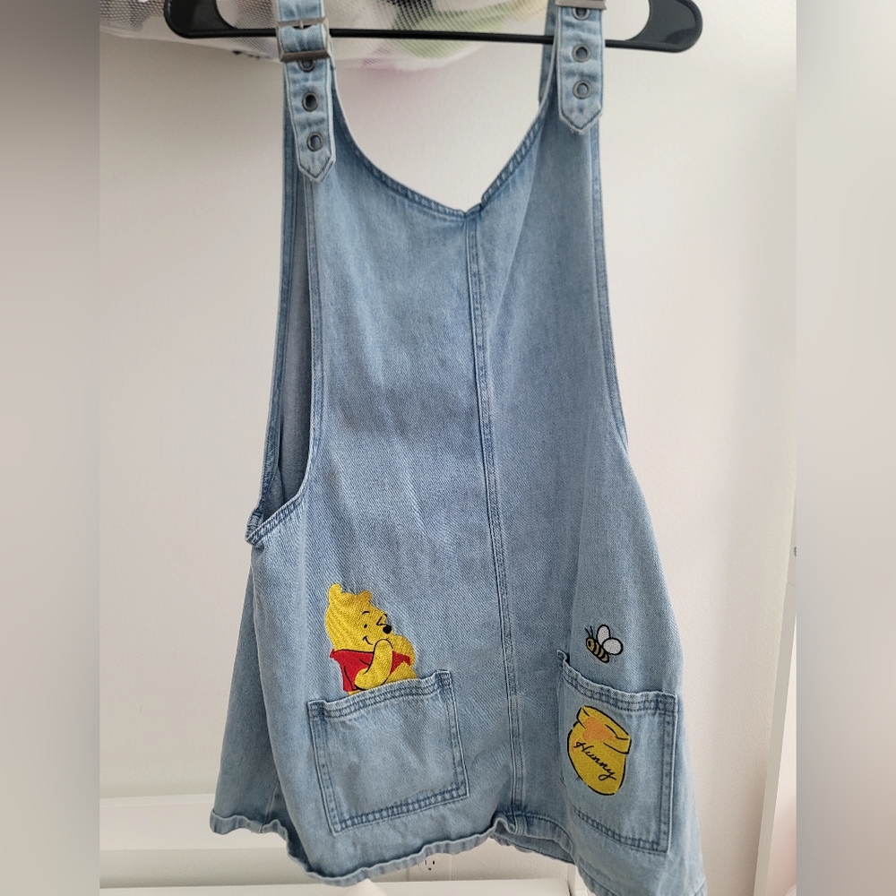 Winnie the Pooh Denim overalls ( Hottopic)